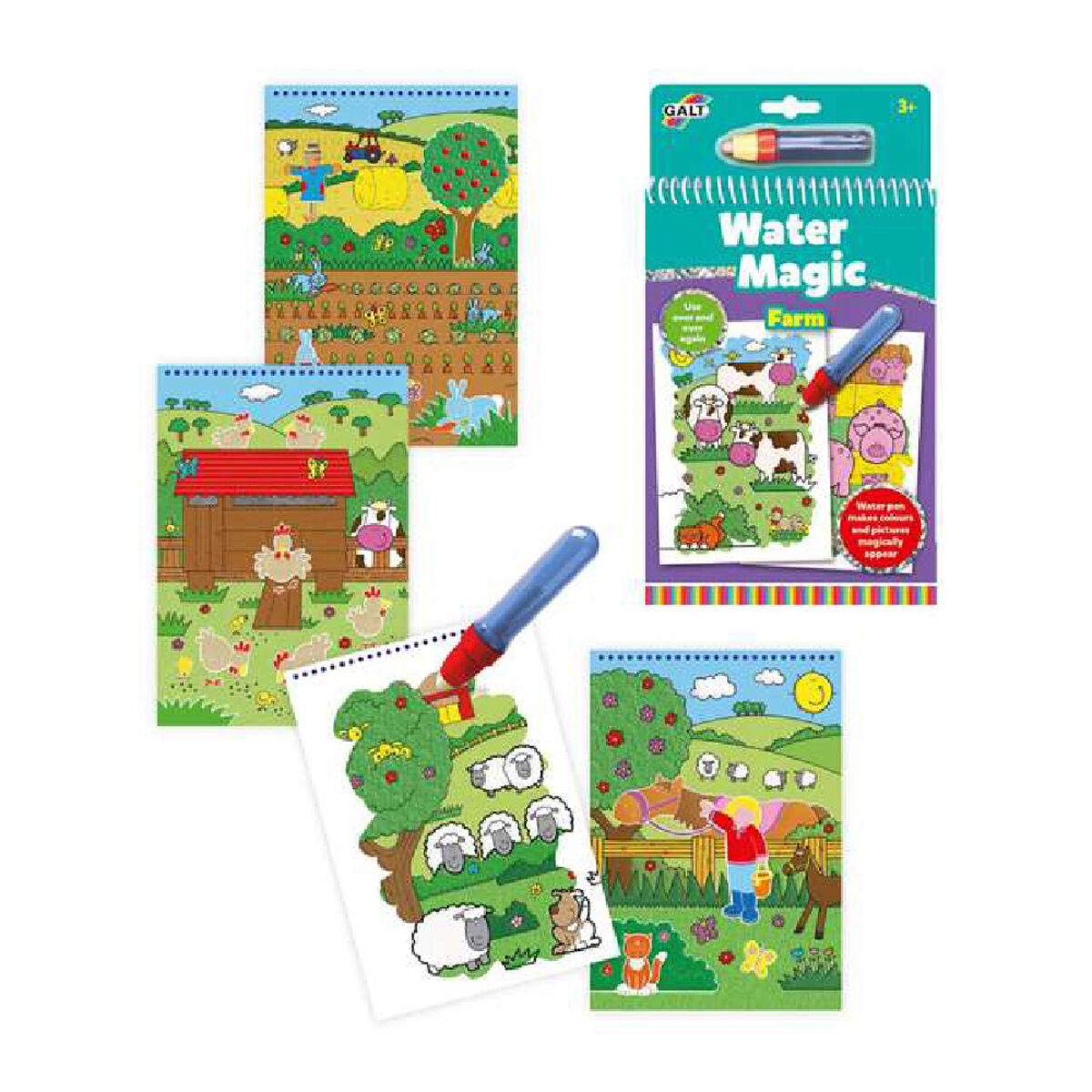 Bloco com Desenhos para Colorir Water Magic Diset A3079H